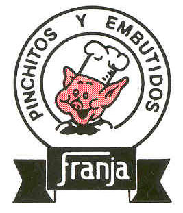 El logo de franja, un cerdo con gorro de chef, sirve como encabezado de la sección ES (español).